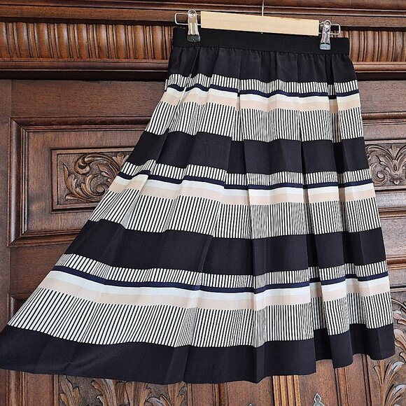 Kate Spade Silk Stripe Skirt - Picture 3 of 5
